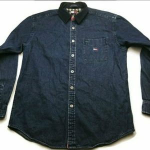 Vintage Tommy Hilfiger denim button down shirt